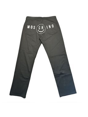 Moschino Couture Smiley Face Low Rise Denim Pants Jeans Mens Size 34 NWT 2021